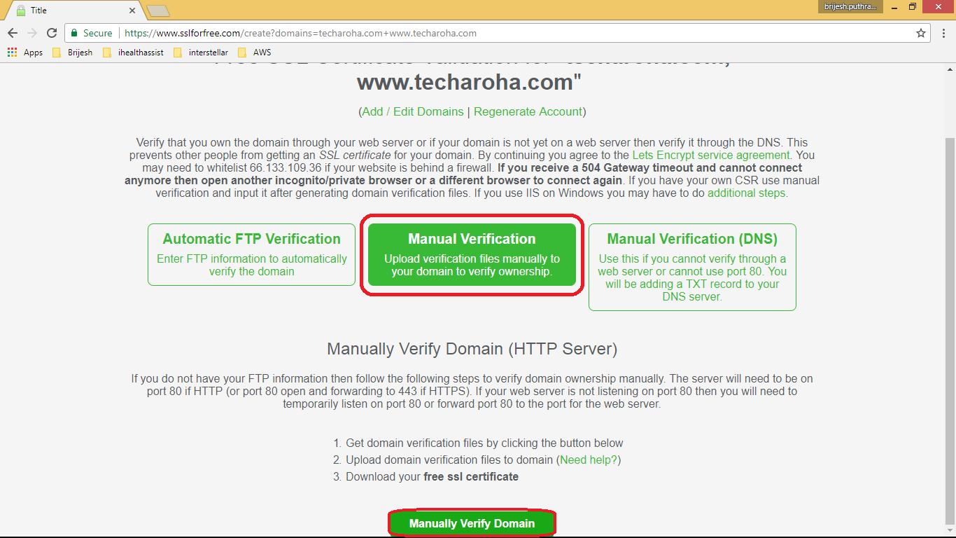 Doing Manual Verification - by Techaroha Team