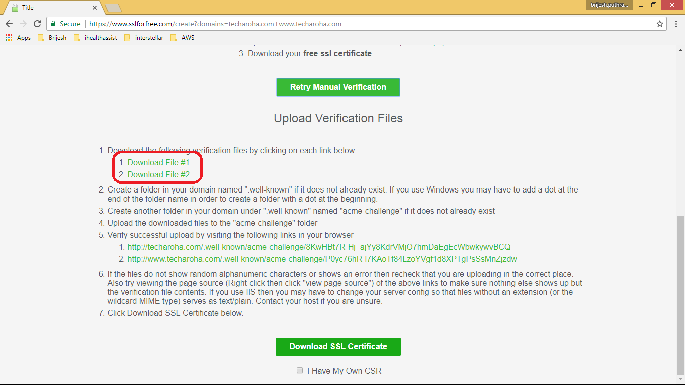 Downloading Verification Files - by Techaroha Team